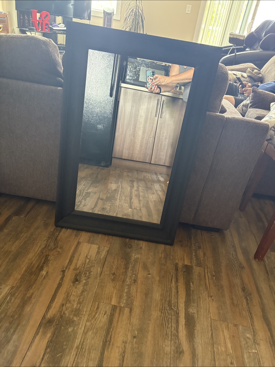 Black Framed Mirror