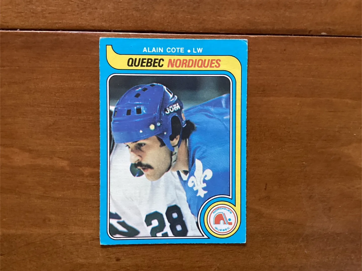 1979-80 OPC ERROR BLANK BACK ALAIN COTE #324 QUEBEC NORDIQUES thumbnail
