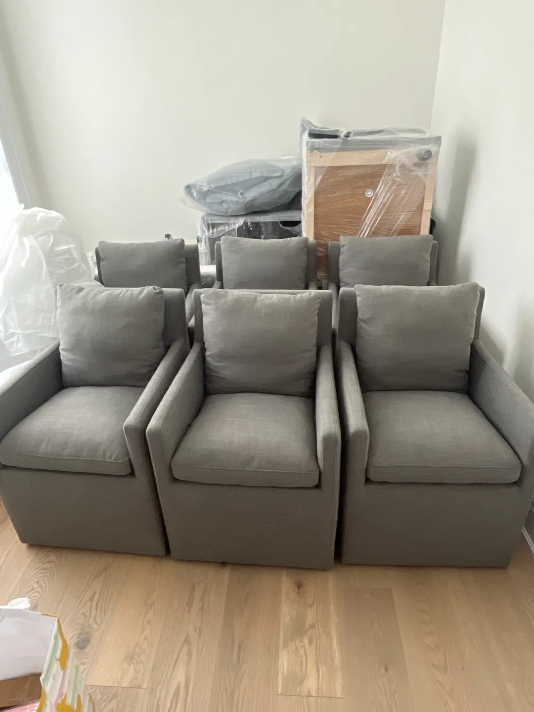 6 New Sunpan Glenrose Wheeled Armchairs - Brand New image indicator(4)