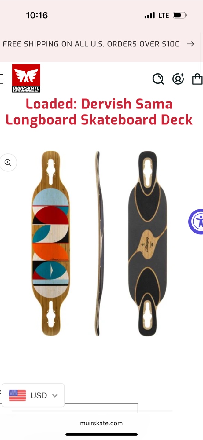 Loaded Dervish Sama Longboard Skateboard