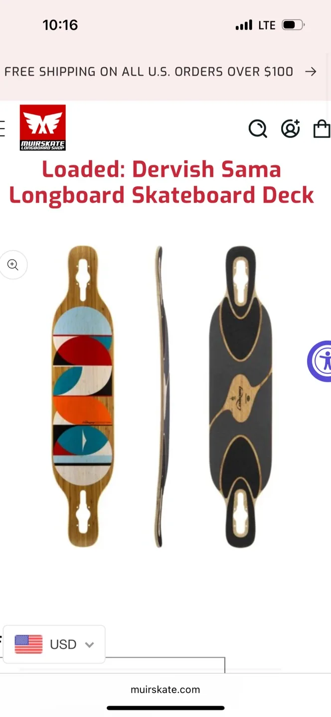 Loaded Dervish Sama Longboard Skateboard thumbnail
