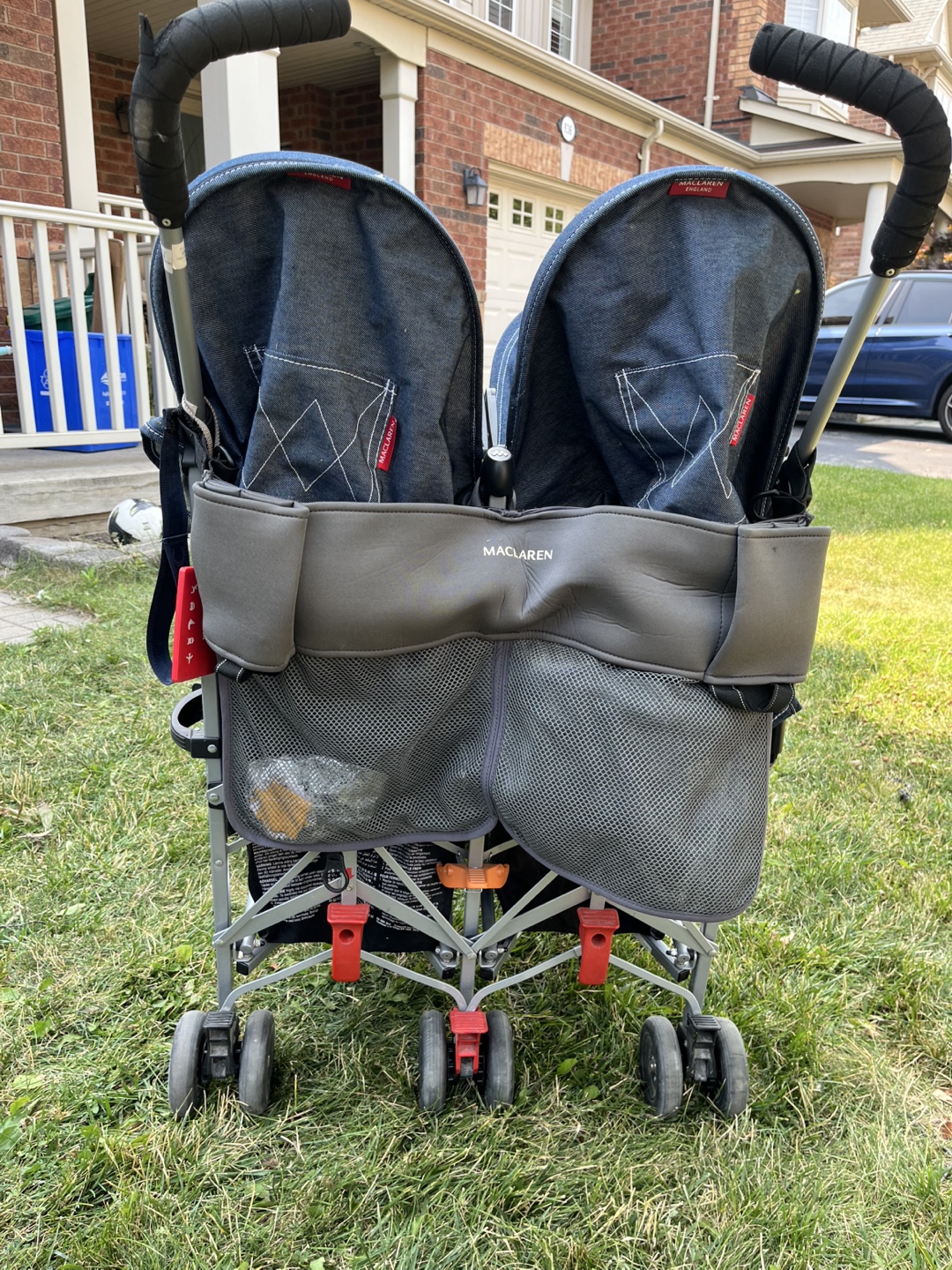 Maclaren Twin Triumph Denim Double Stroller - photo 5