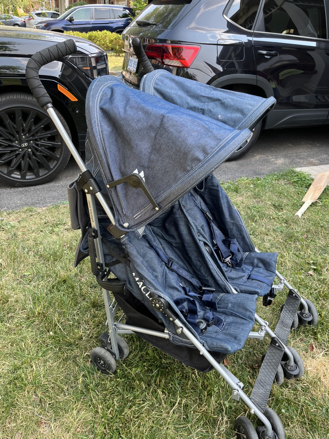 Maclaren Twin Triumph Denim Double Stroller - photo 4