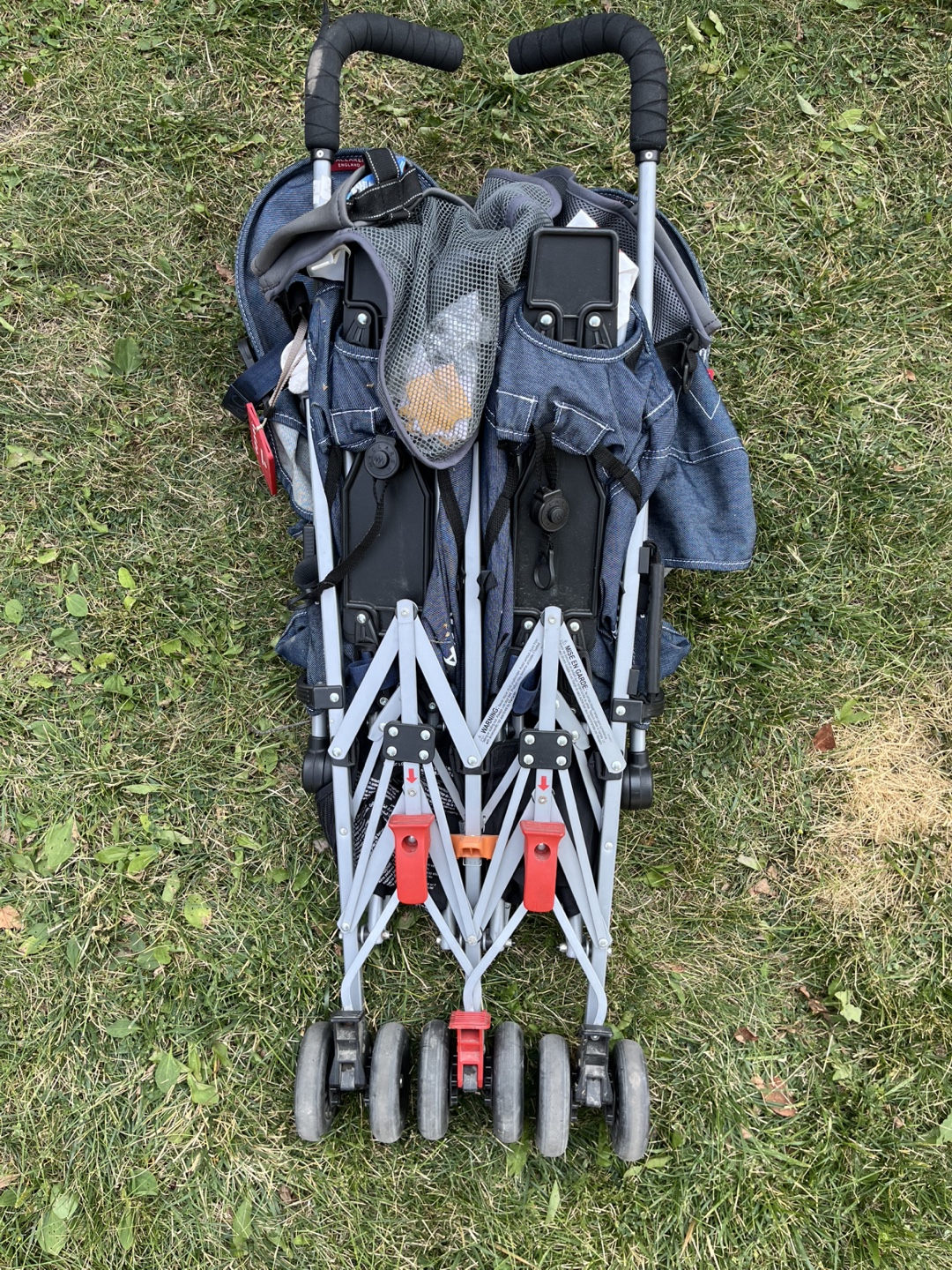 Maclaren Twin Triumph Denim Double Stroller - photo 2