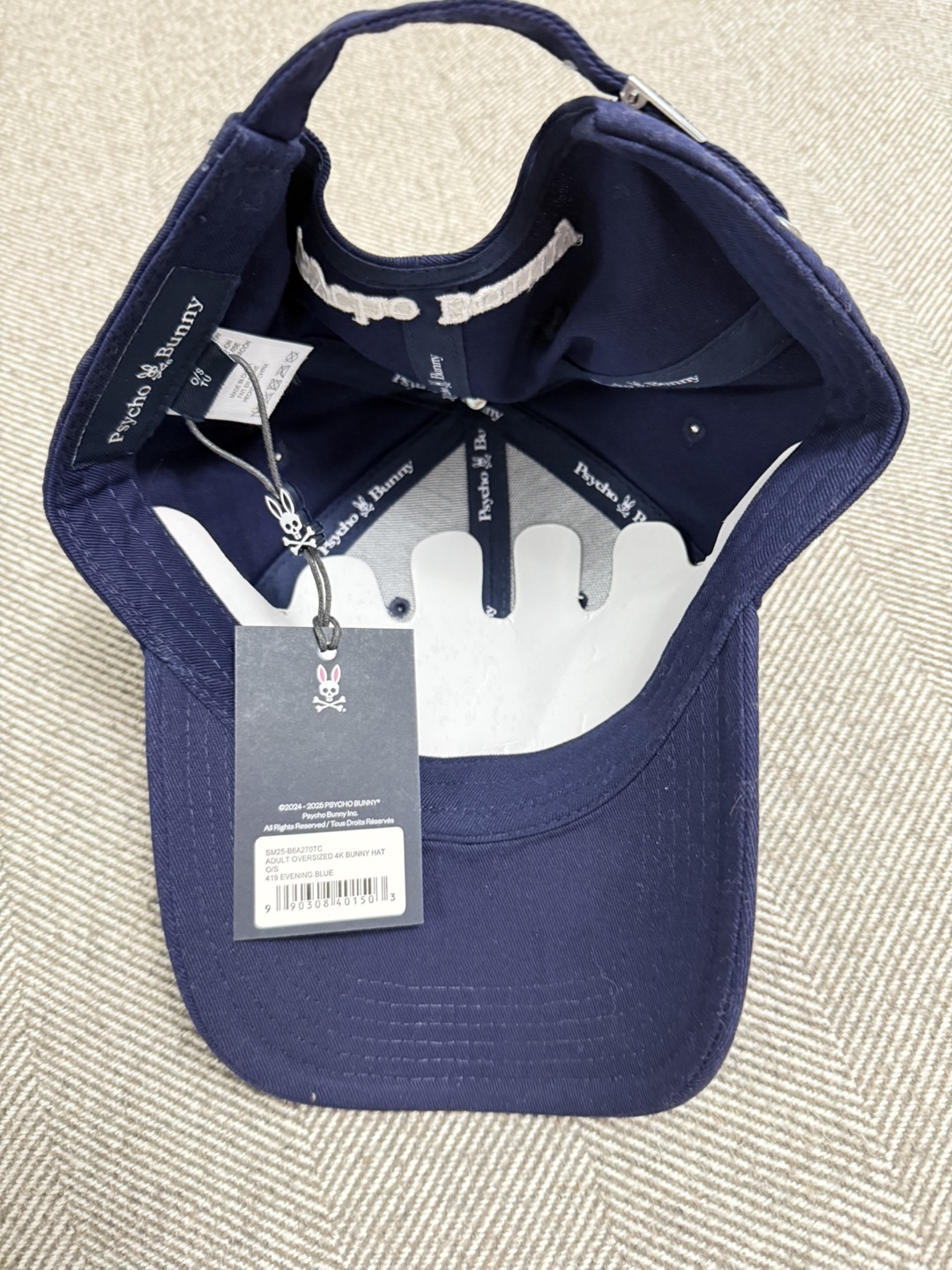 Psycho Bunny Navy Baseball Cap - New with Tags! - photo 2