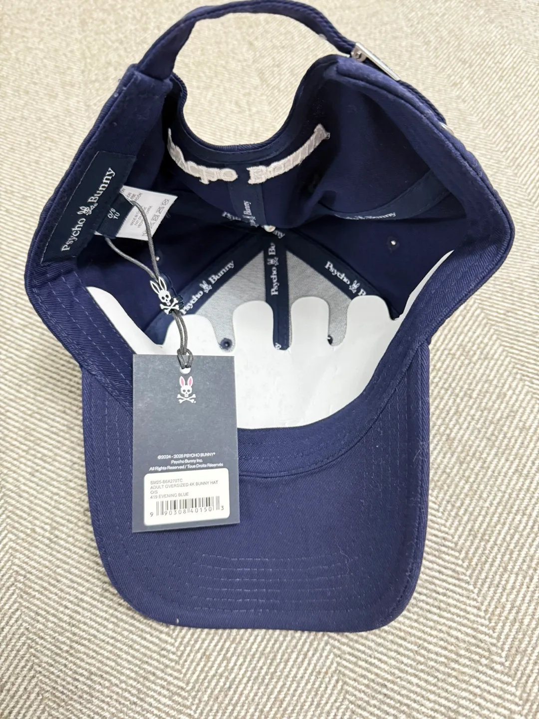 Psycho Bunny Navy Baseball Cap - New with Tags! image indicator(2)