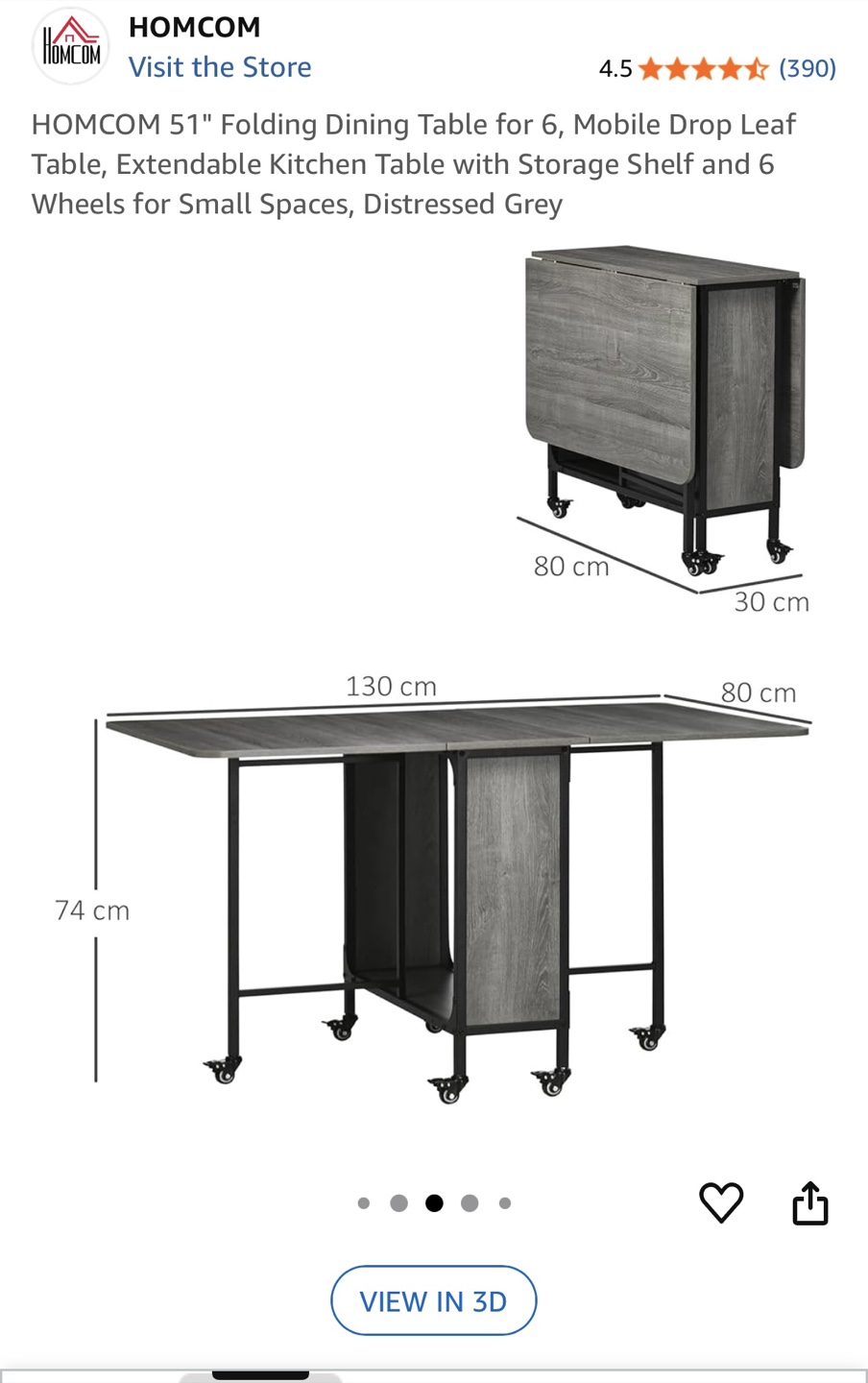 Folding Dining Table - photo 3