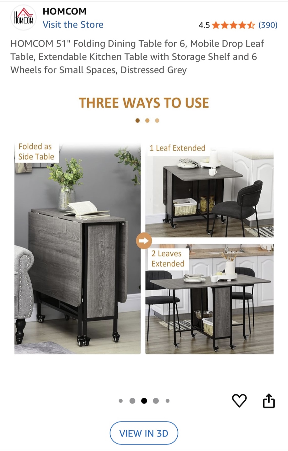 Folding Dining Table - photo 2