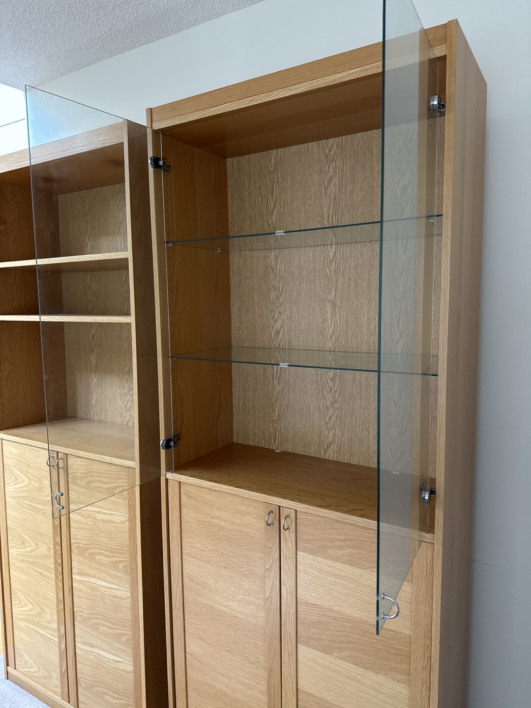 Laminate Bookcases with Doors (Set of 2) - photo 3
