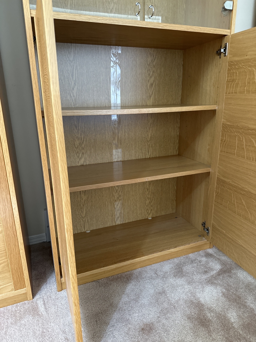 Laminate Bookcases with Doors (Set of 2) - photo 4