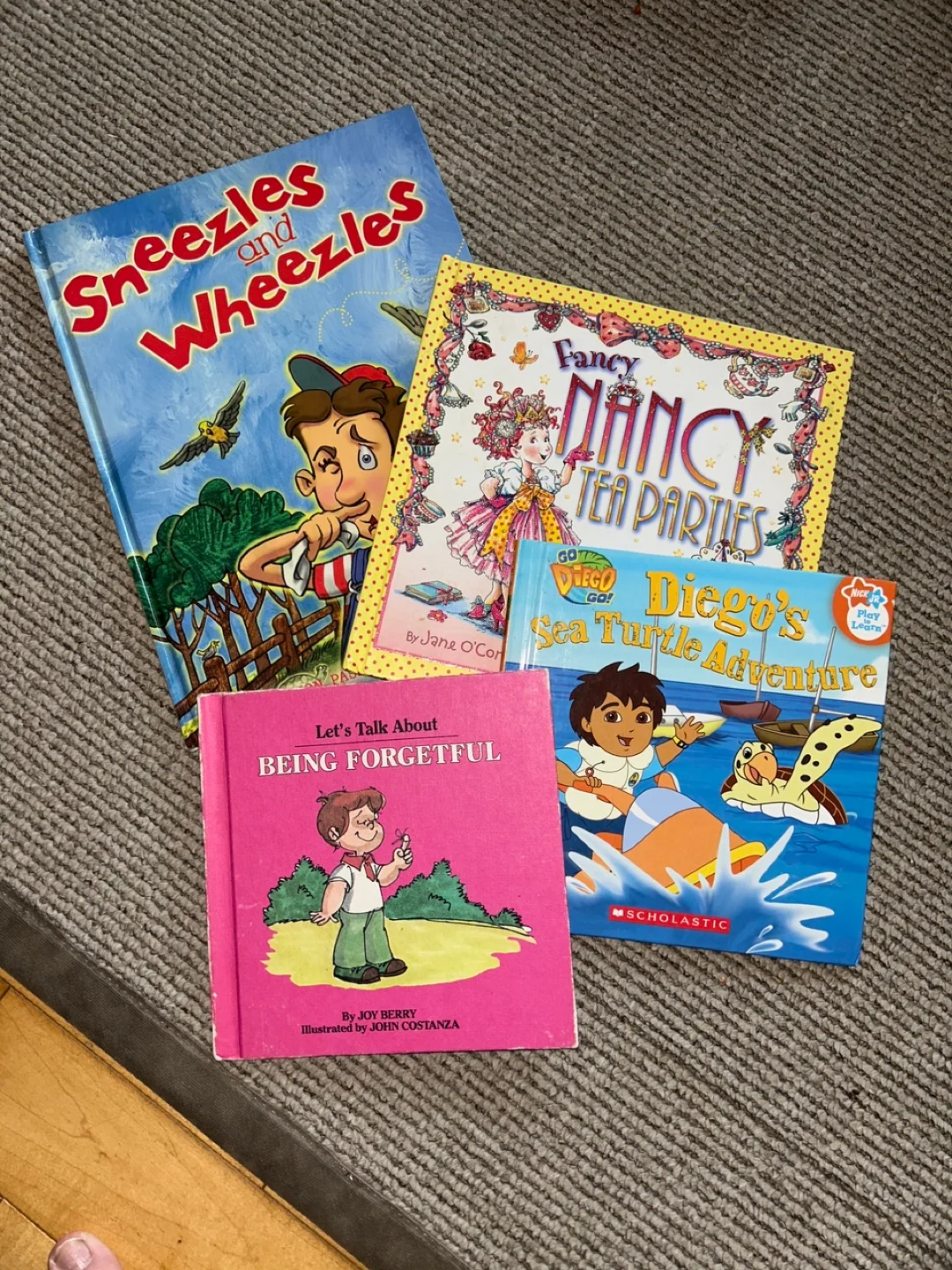 Kids' Books: Sneeze and Wheezles, Diego, Fancy Nancy thumbnail