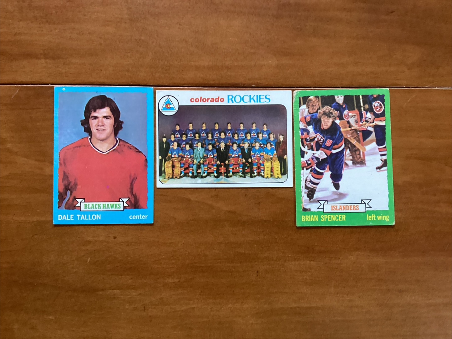 78-79 Colorado Rockies 73-74 Dale Tallon & Brian Spencer Cards