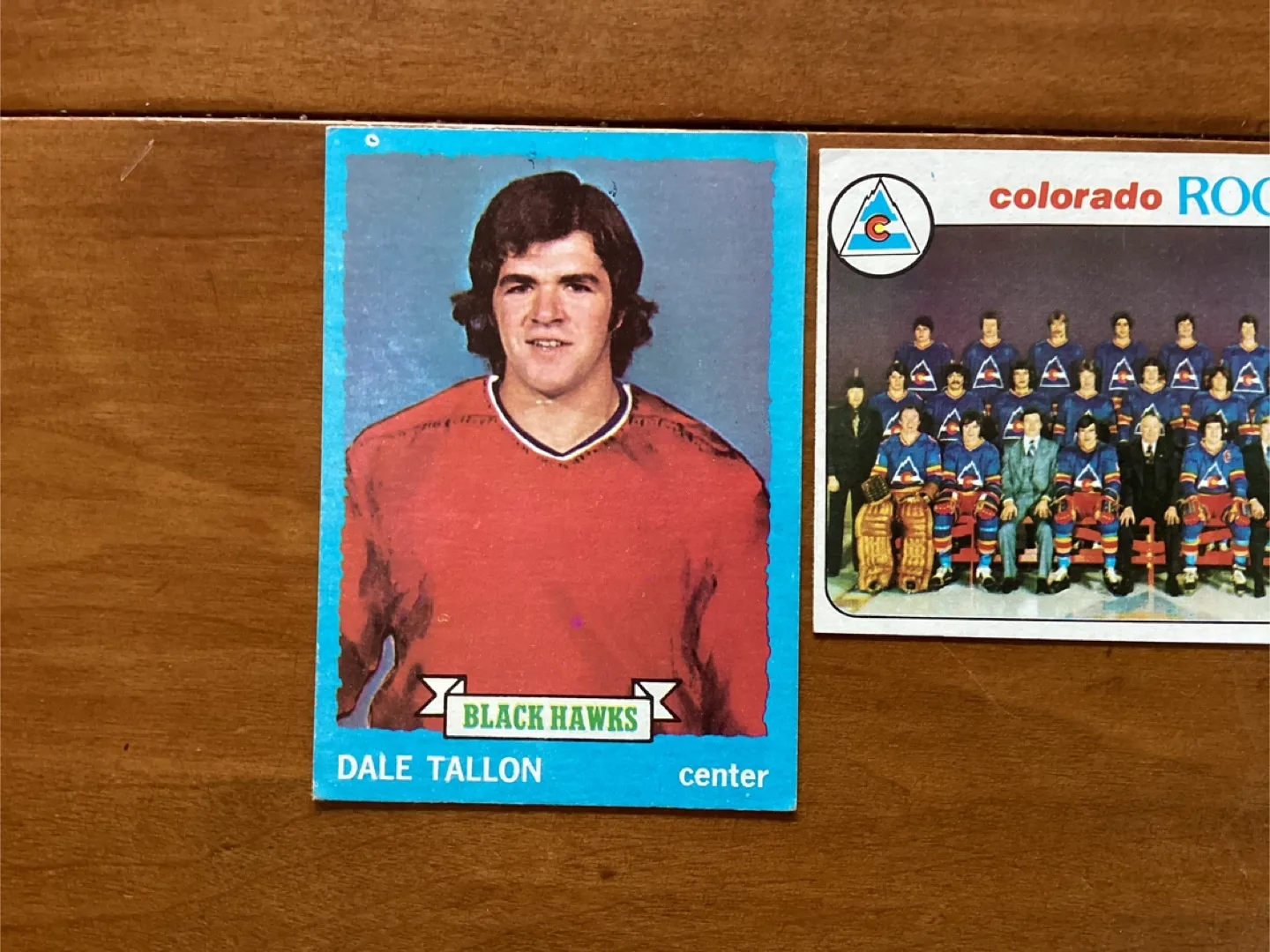 78-79 Colorado Rockies 73-74 Dale Tallon & Brian Spencer Cards image indicator(2)