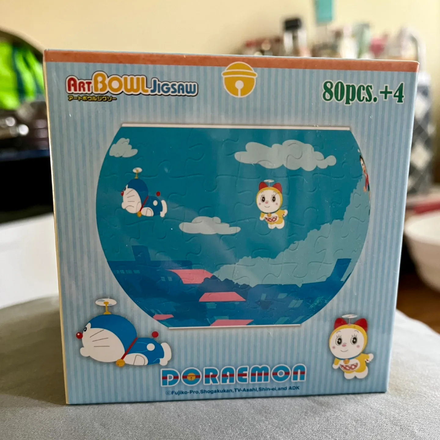 NEW Artbox Pintoo Doraemon Art Bowl Jigsaw - 80 pcs + 4 thumbnail