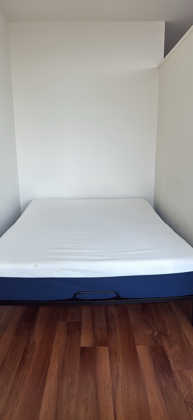 Queen size mattress - (FREE bed frame & 2 Pillow)