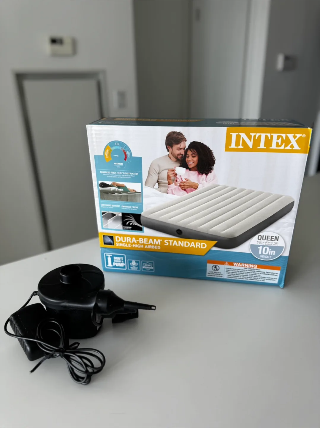 Intex Dura-Beam Standard Queen Air Mattress w/ Pump thumbnail