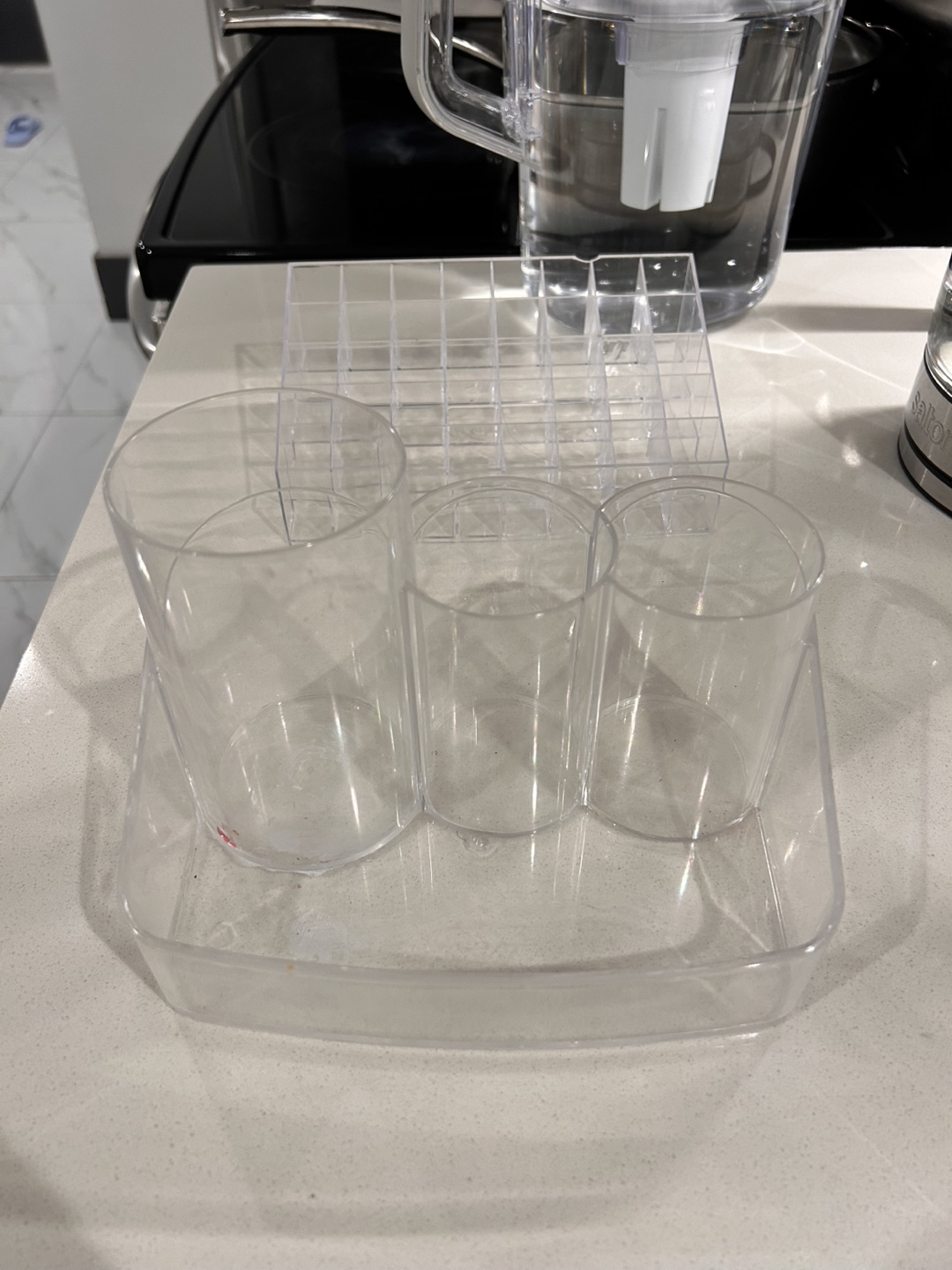 Clear Acrylic Makeup Organizer Set 3 for $10 - photo 2