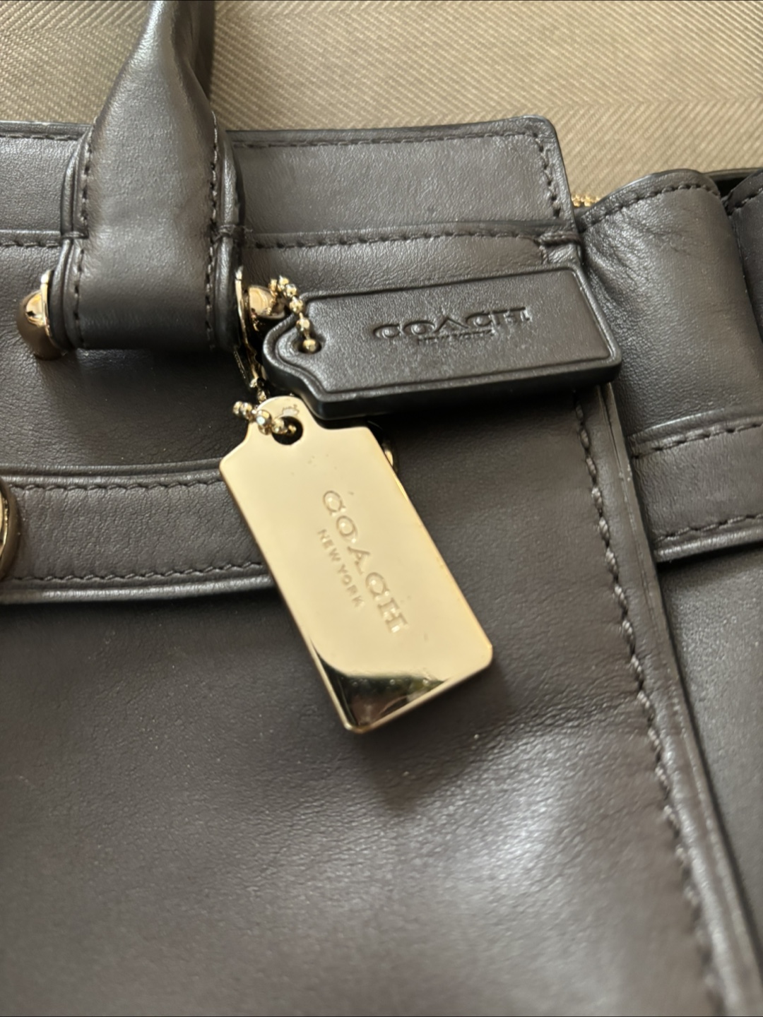 Coach Swagger 27 Pebble Leather Satchel - photo 4