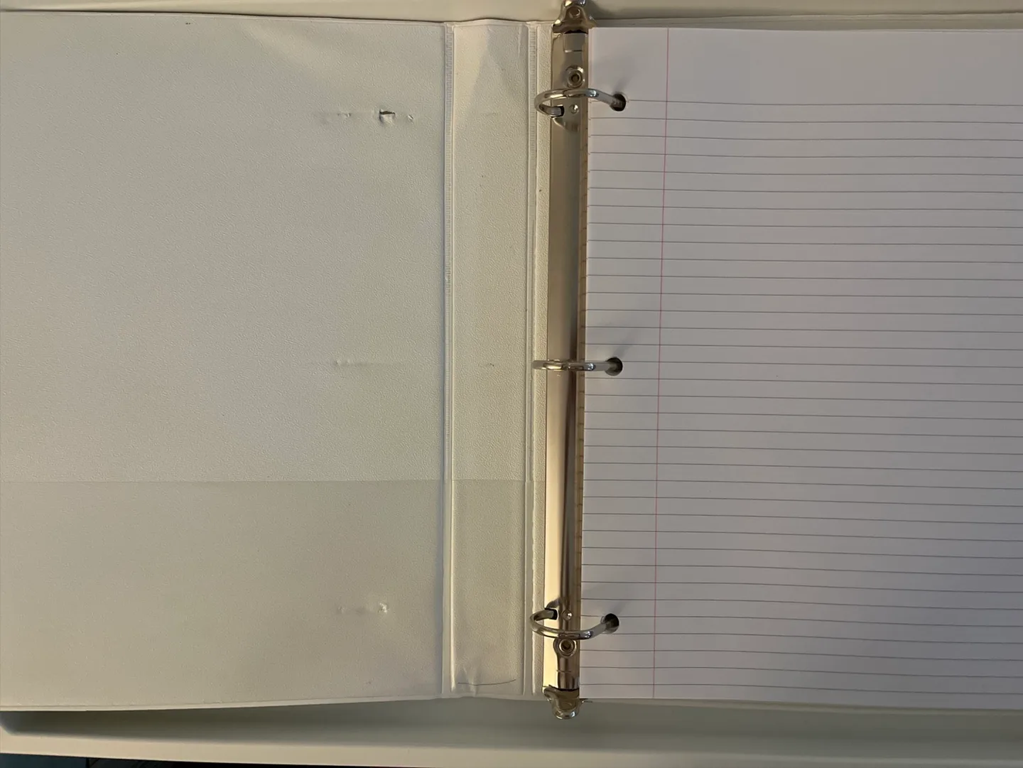 White Binder with Lined Paper thumbnail