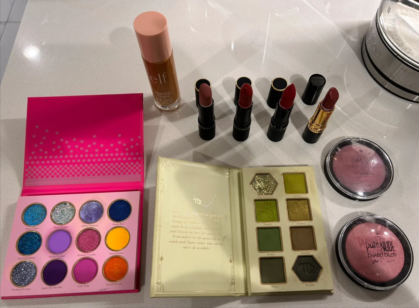 Mixed Makeup Lot: Revlon, Essence Blush, e.l.f. Halo Glow thumbnail