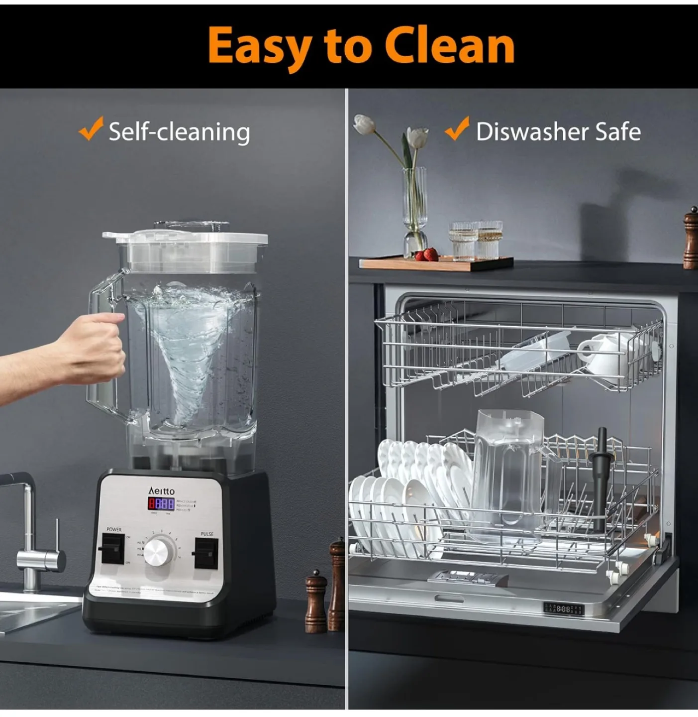 Aeitto 1500W Professional Countertop Blender thumbnail