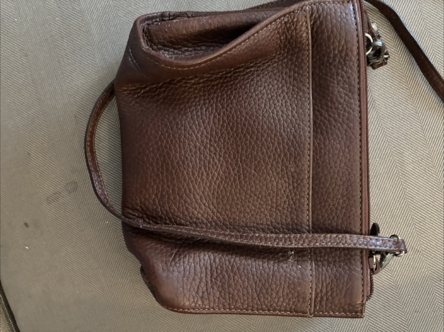 Brighton Brown Leather Crossbody Bag - photo 4