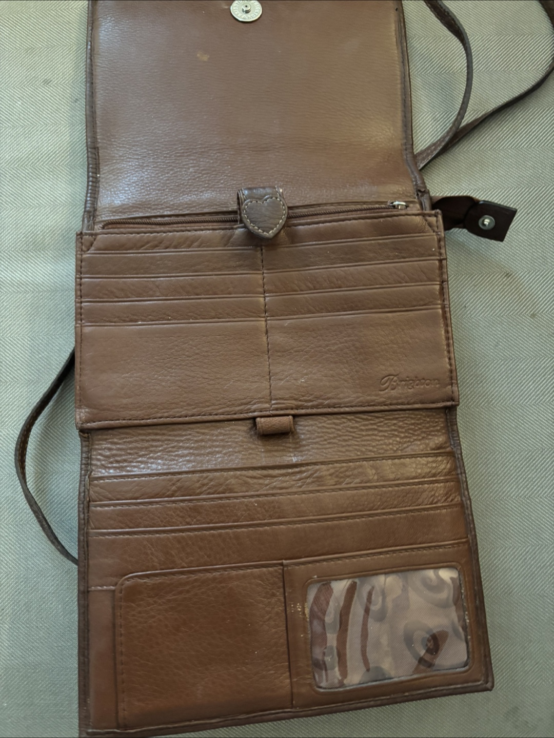 Brighton Brown Leather Crossbody Bag - photo 3