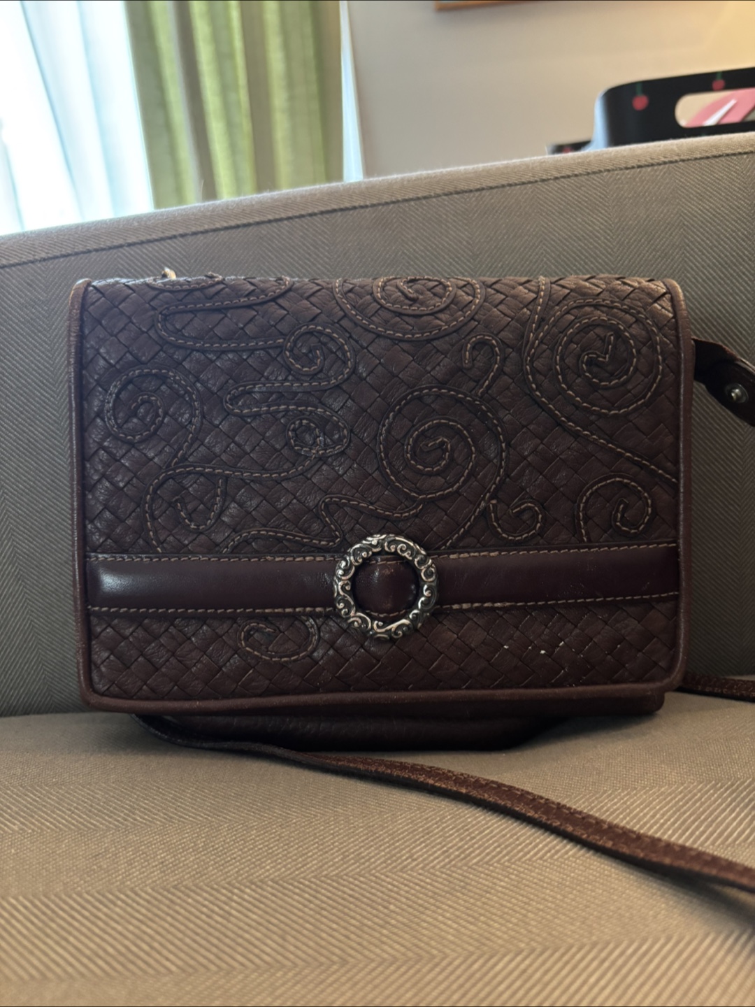 Brighton Brown Leather Crossbody Bag - photo 2