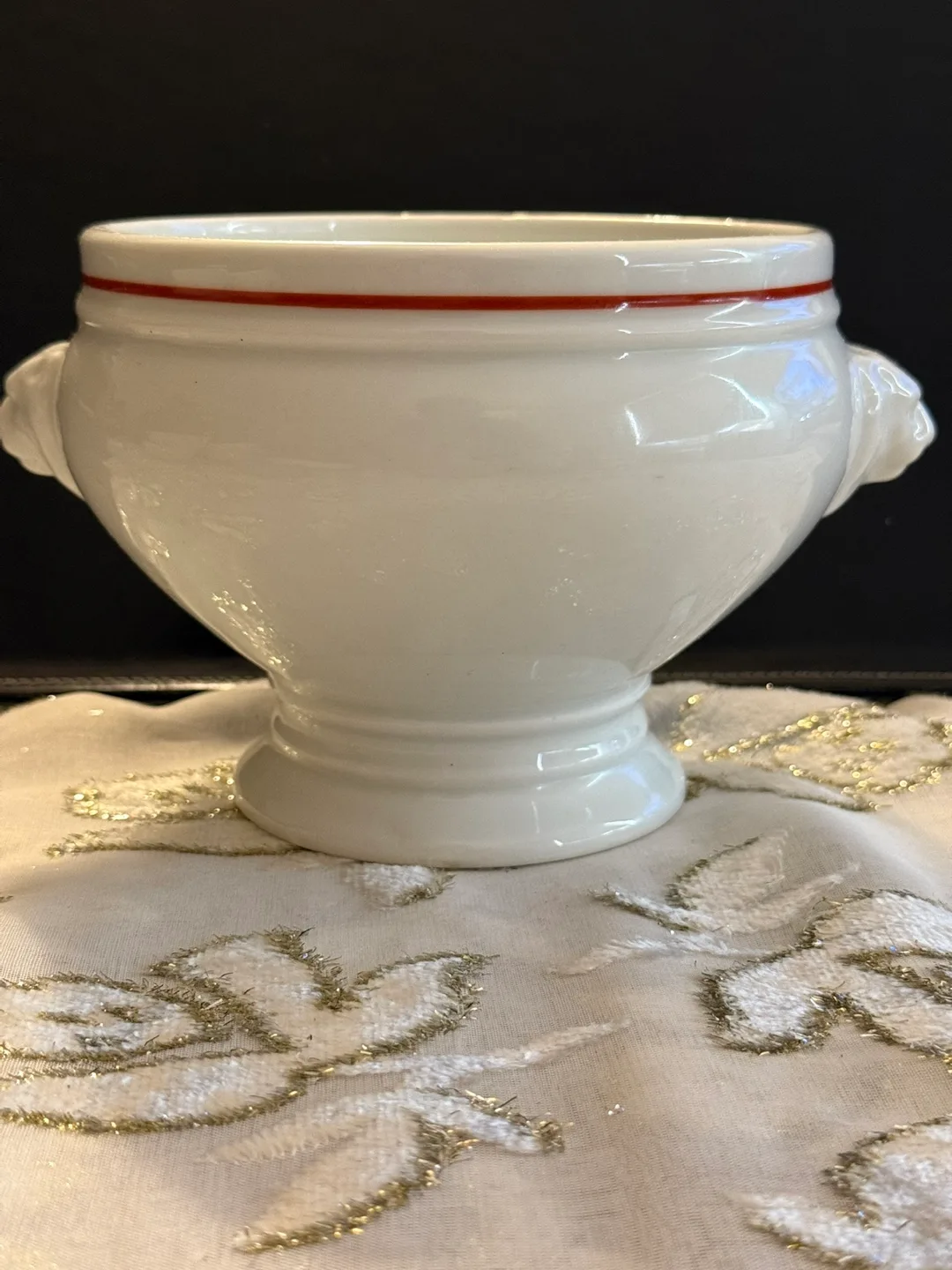 Richard Ginori Dish with Cheetah Handles for sale! thumbnail