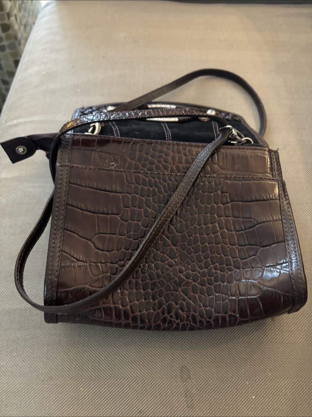 Brighton Savannah Suede and  Crossbody Bag - photo 4