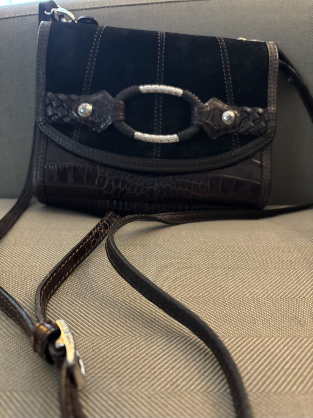 Brighton Savannah Suede and  Crossbody Bag - photo 2