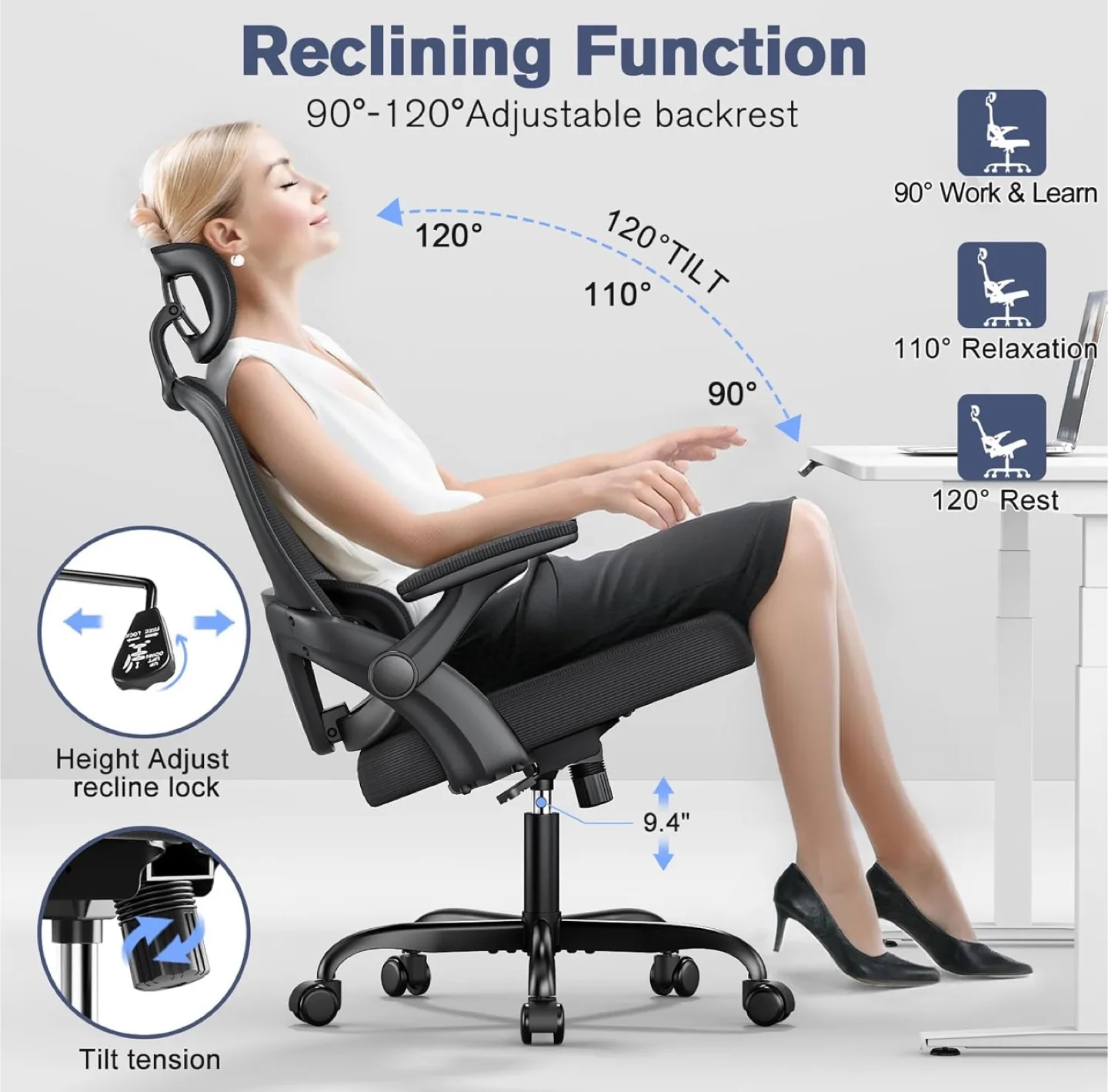 Ergonomic Office Chair, High Back Computer Chair with Adjustable thumbnail