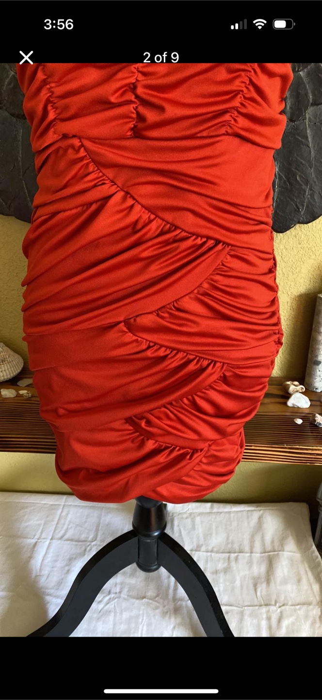 H&M Red Fancy Cocktail Dress - photo 2