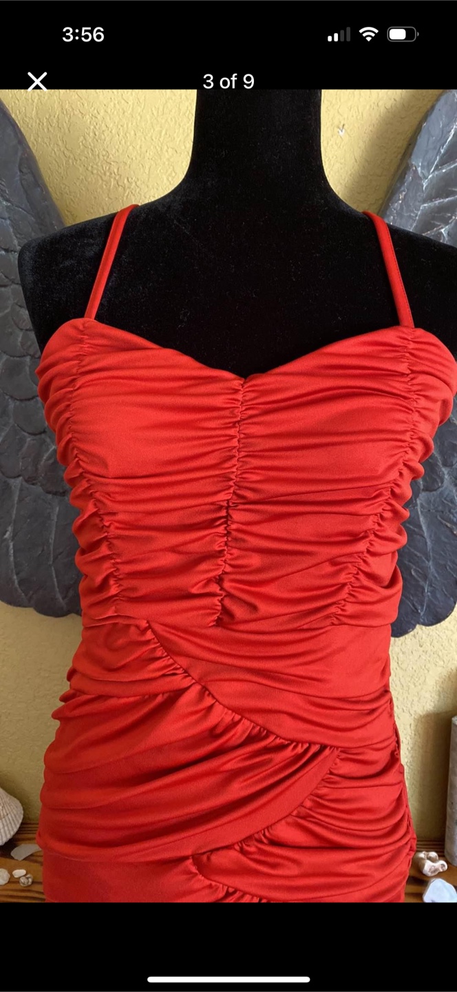 H&M Red Fancy Cocktail Dress - photo 3