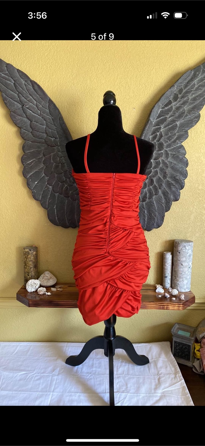 H&M Red Fancy Cocktail Dress - photo 5