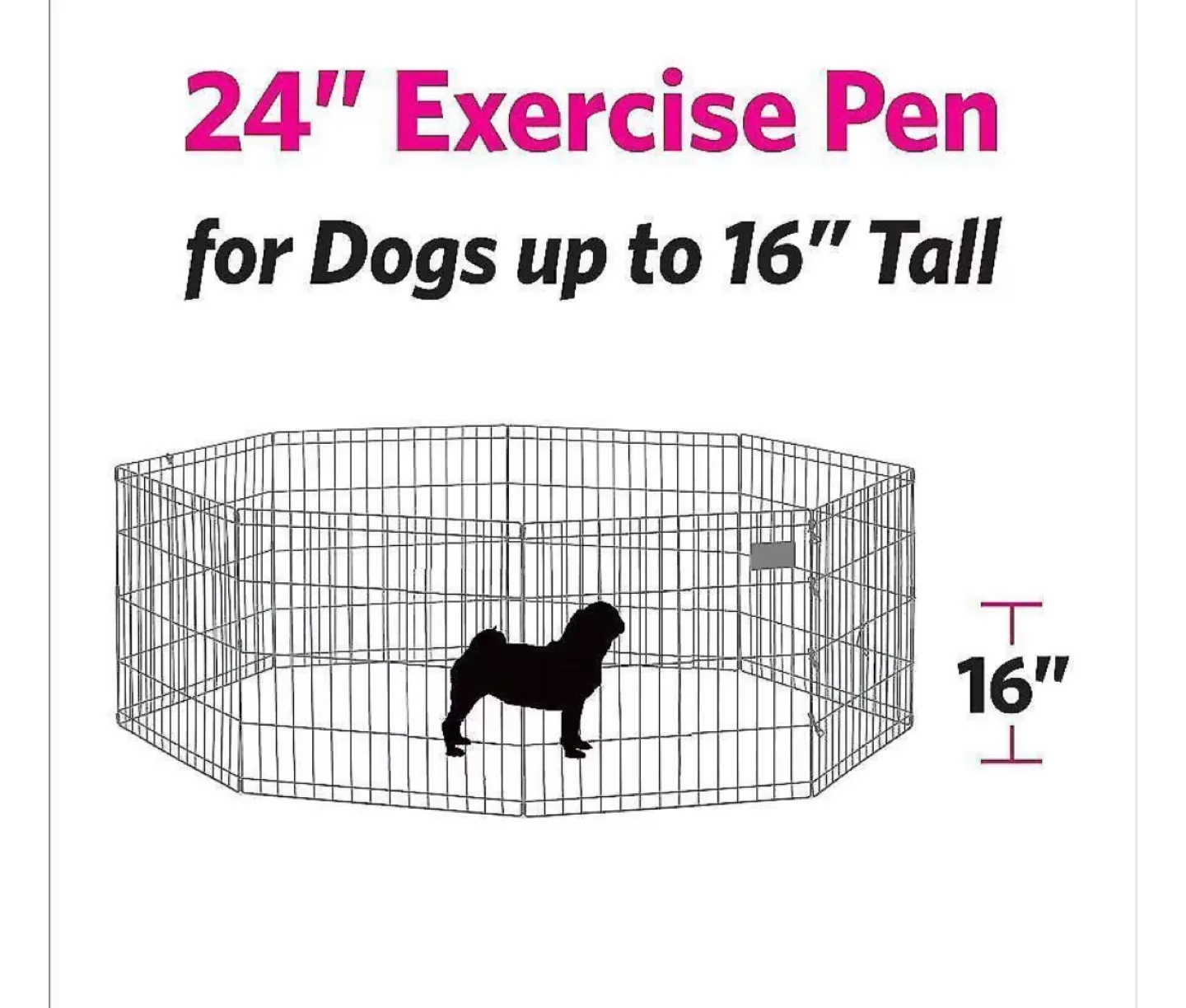 24"play  Pen for small dogs image indicator(2)
