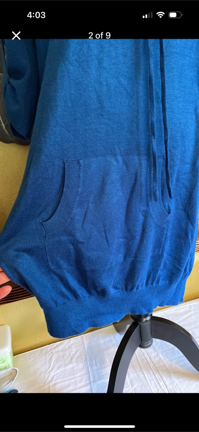 Smart Set Blue Cowl Neck Sweater Dress - photo 2