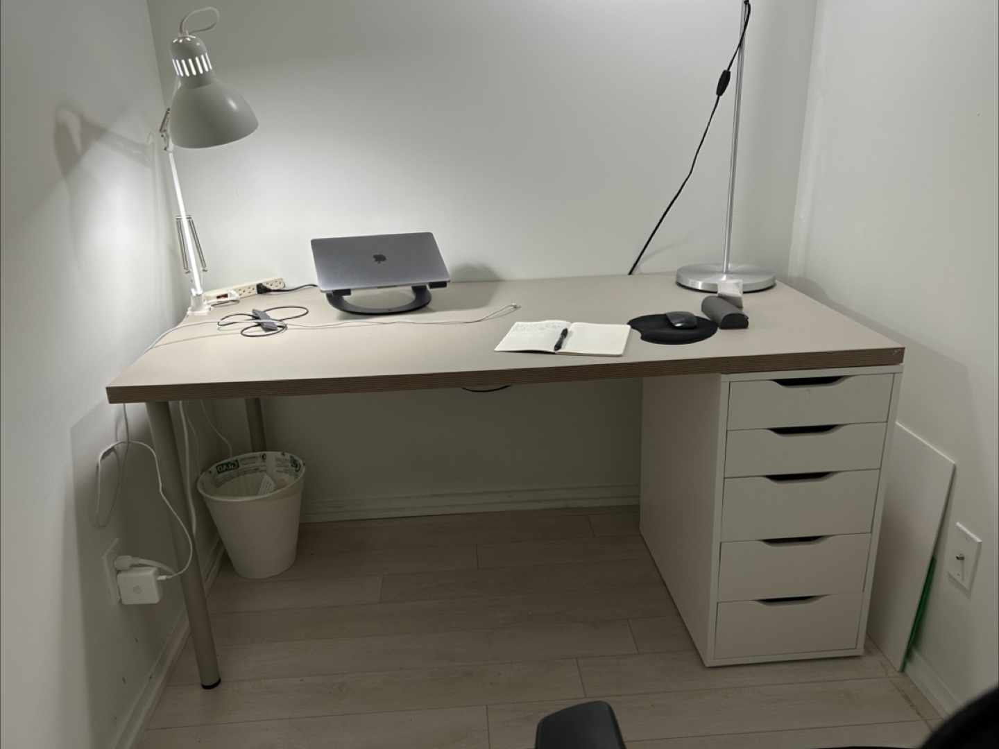 Desk with Alex Drawer Unit