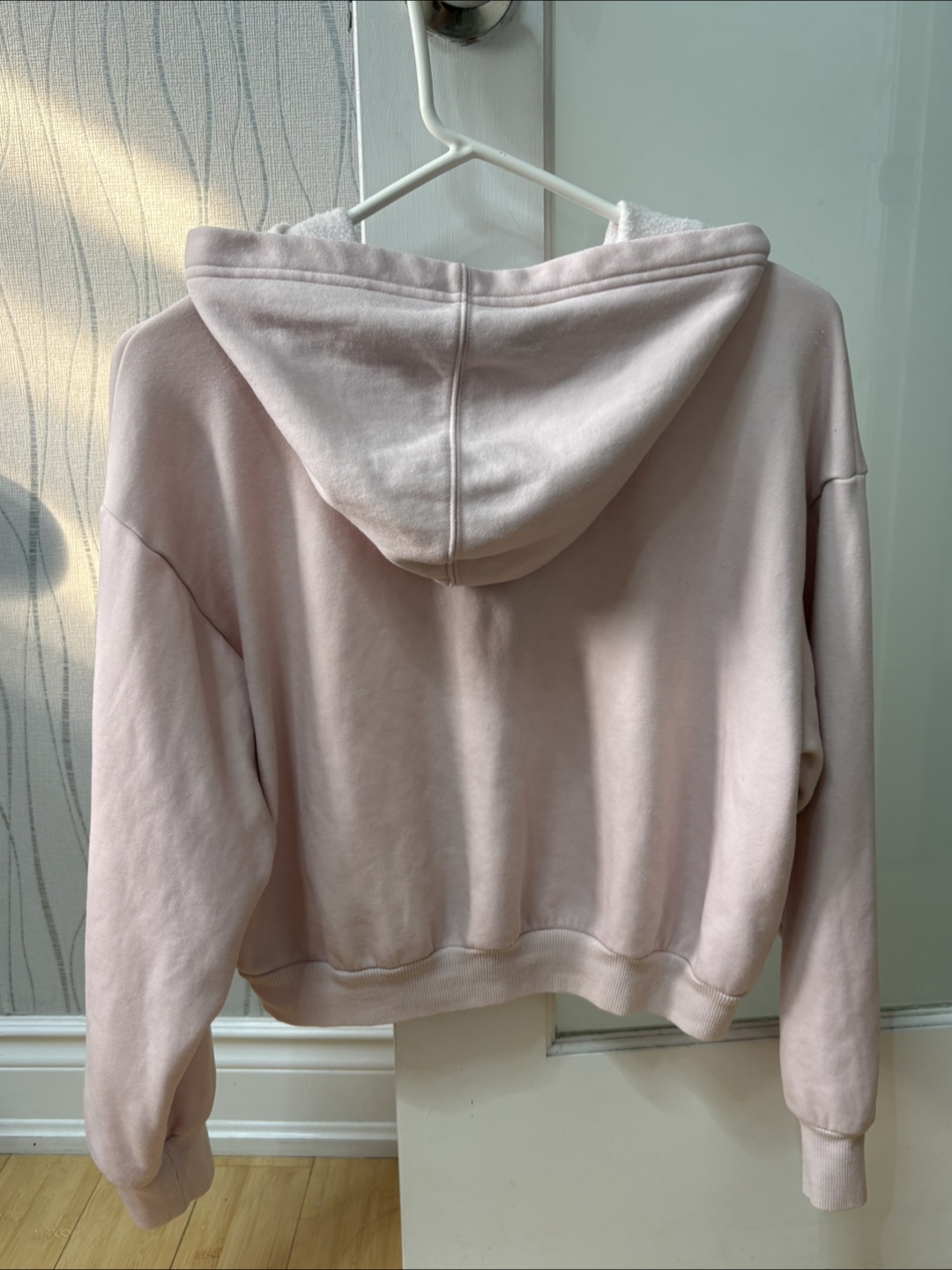 SKIMS Cotton Fleece Shrunken Zip Up Hoodie (L/G) - photo 3