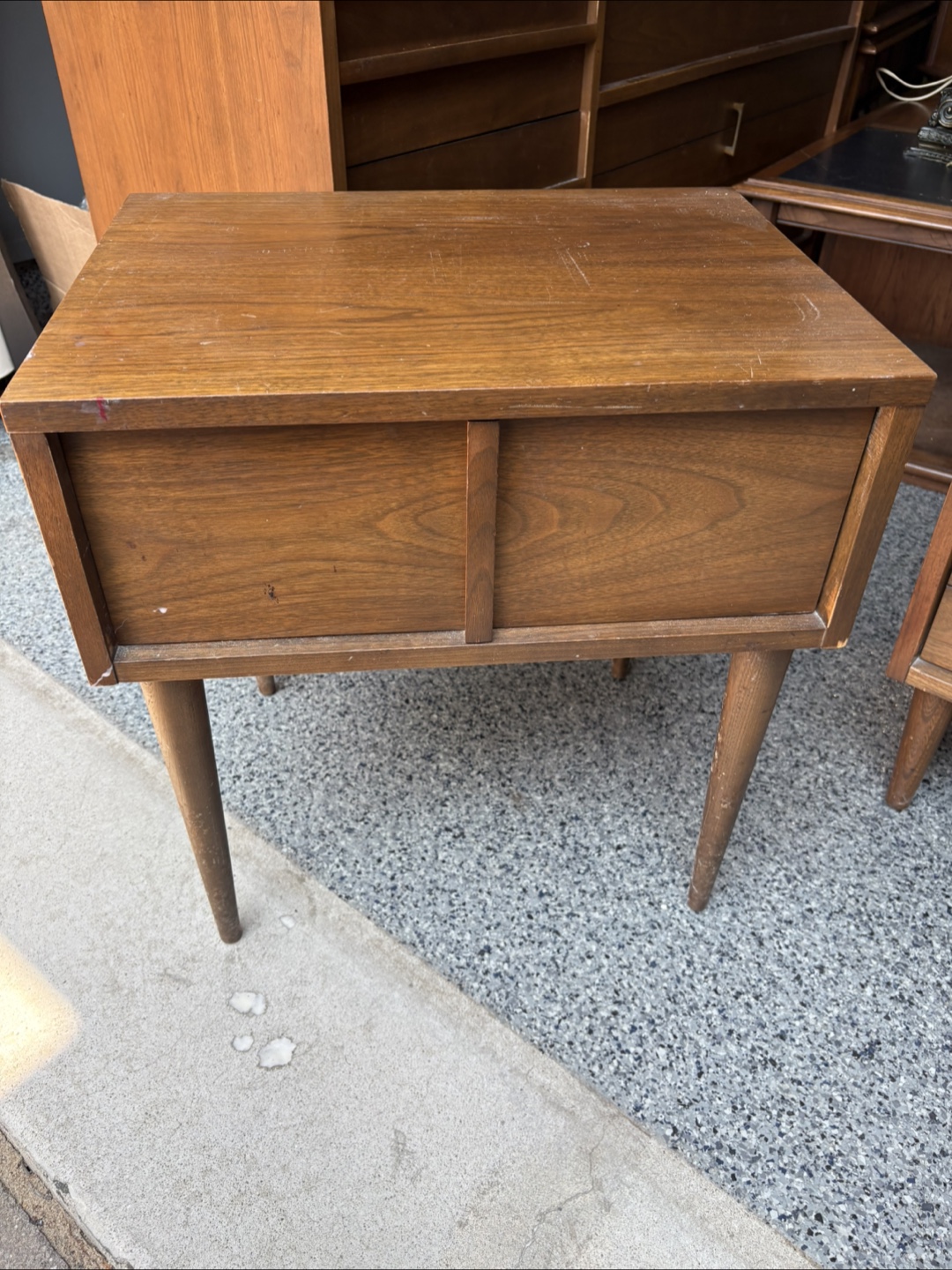 Vintage Wood Dresser, Chest of Drawers, and Nightstand Set - photo 5