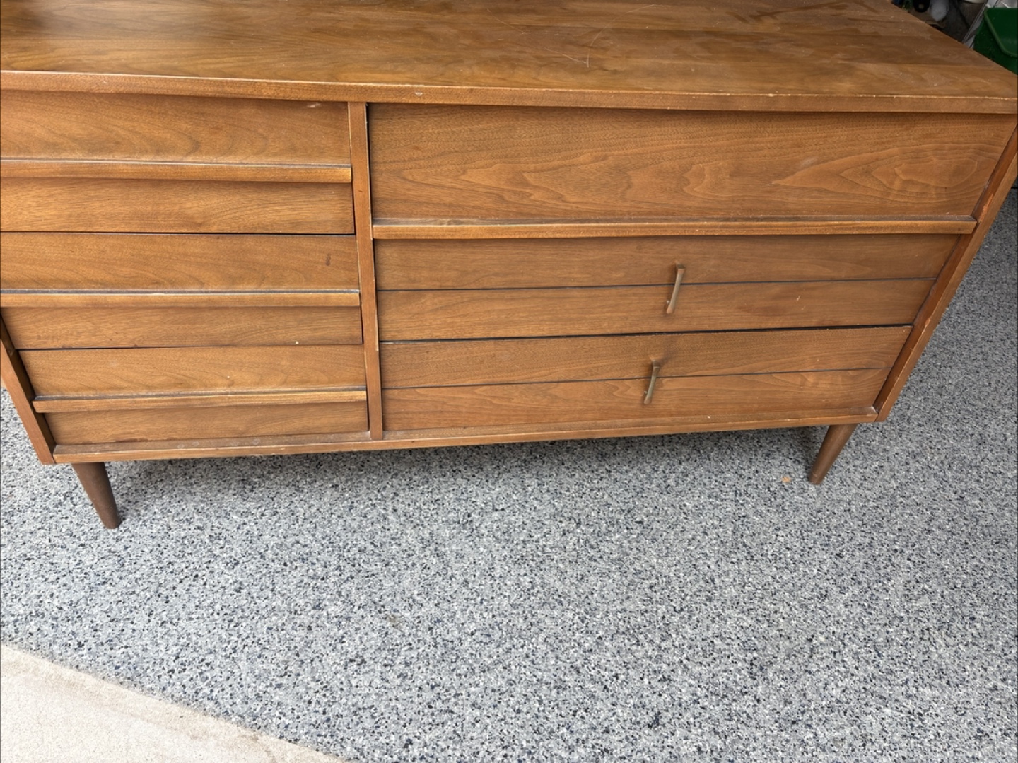 Vintage Wood Dresser, Chest of Drawers, and Nightstand Set - photo 4