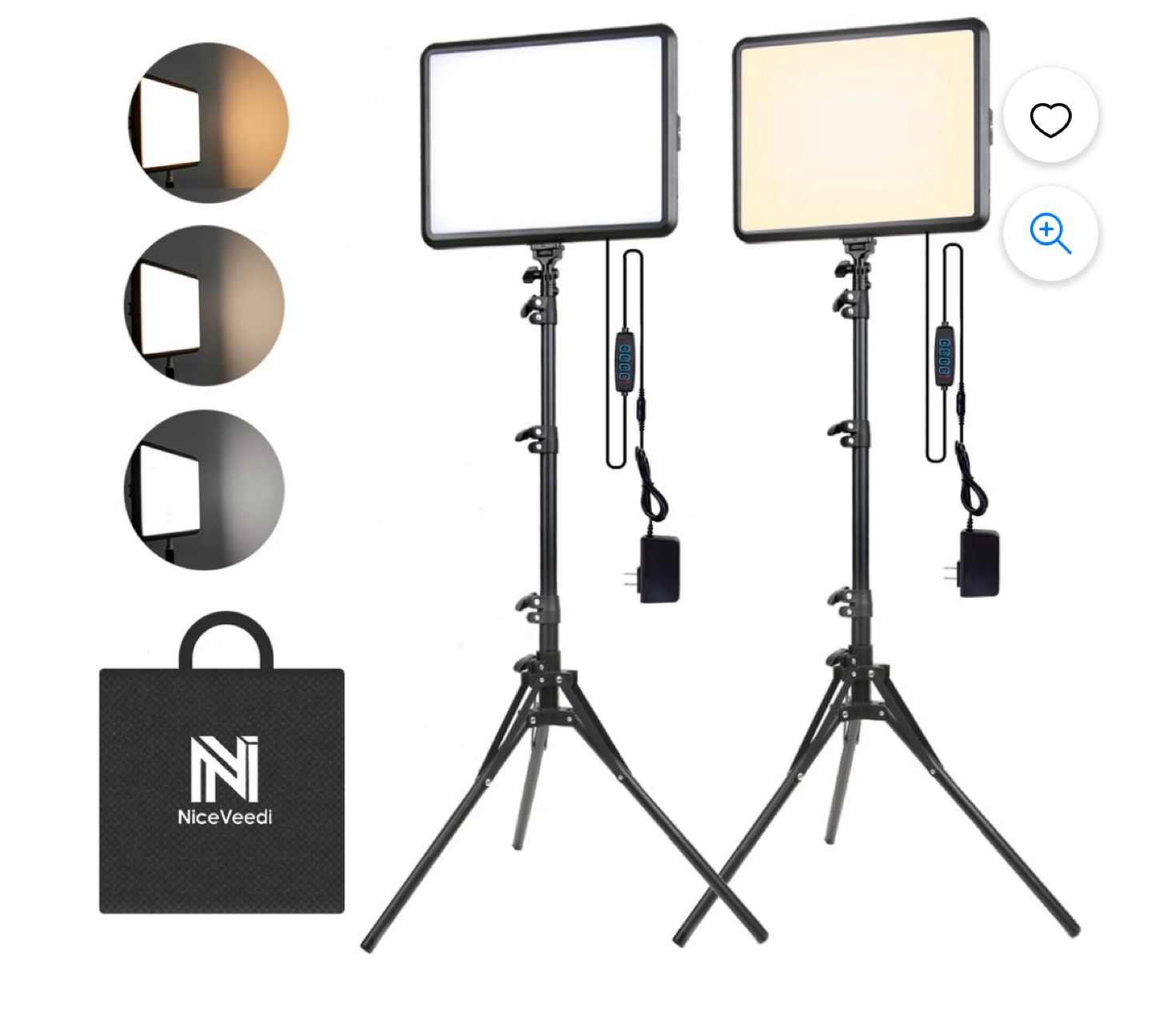 NiceVeedi 22W Video Light Kit - Like New! - photo 4