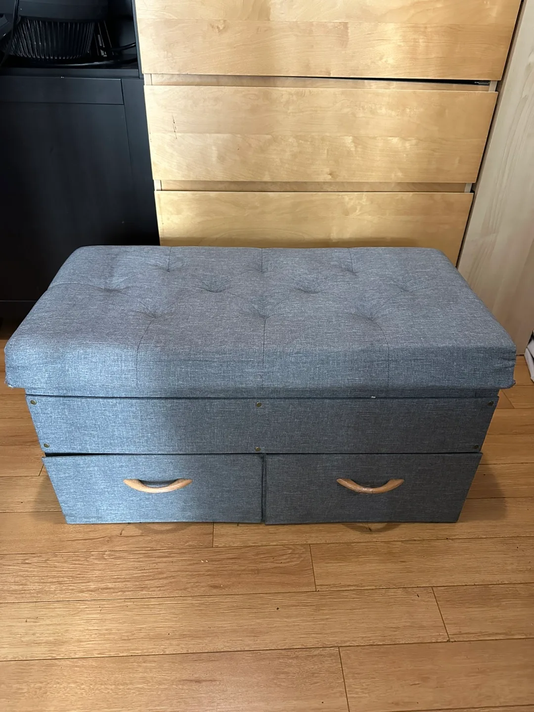 Storage Ottoman Bench with Drawers thumbnail