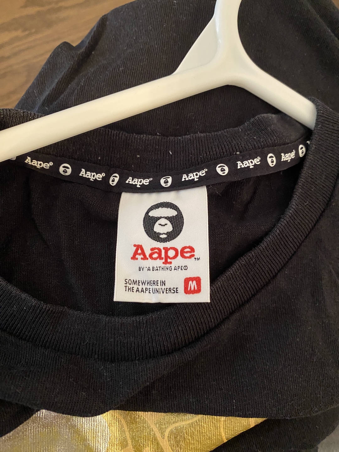 AAPE by A Bathing Ape Black T-Shirt - Size M - photo 3