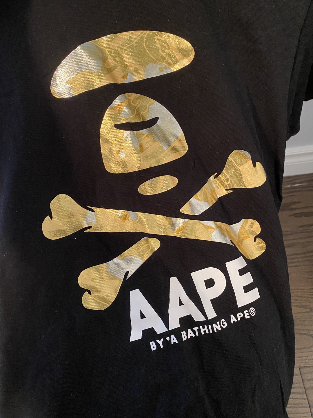 AAPE by A Bathing Ape Black T-Shirt - Size M - photo 2