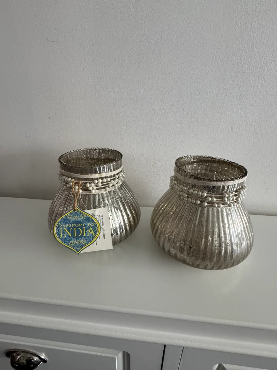 Mercury Glass Vase Set image indicator(3)