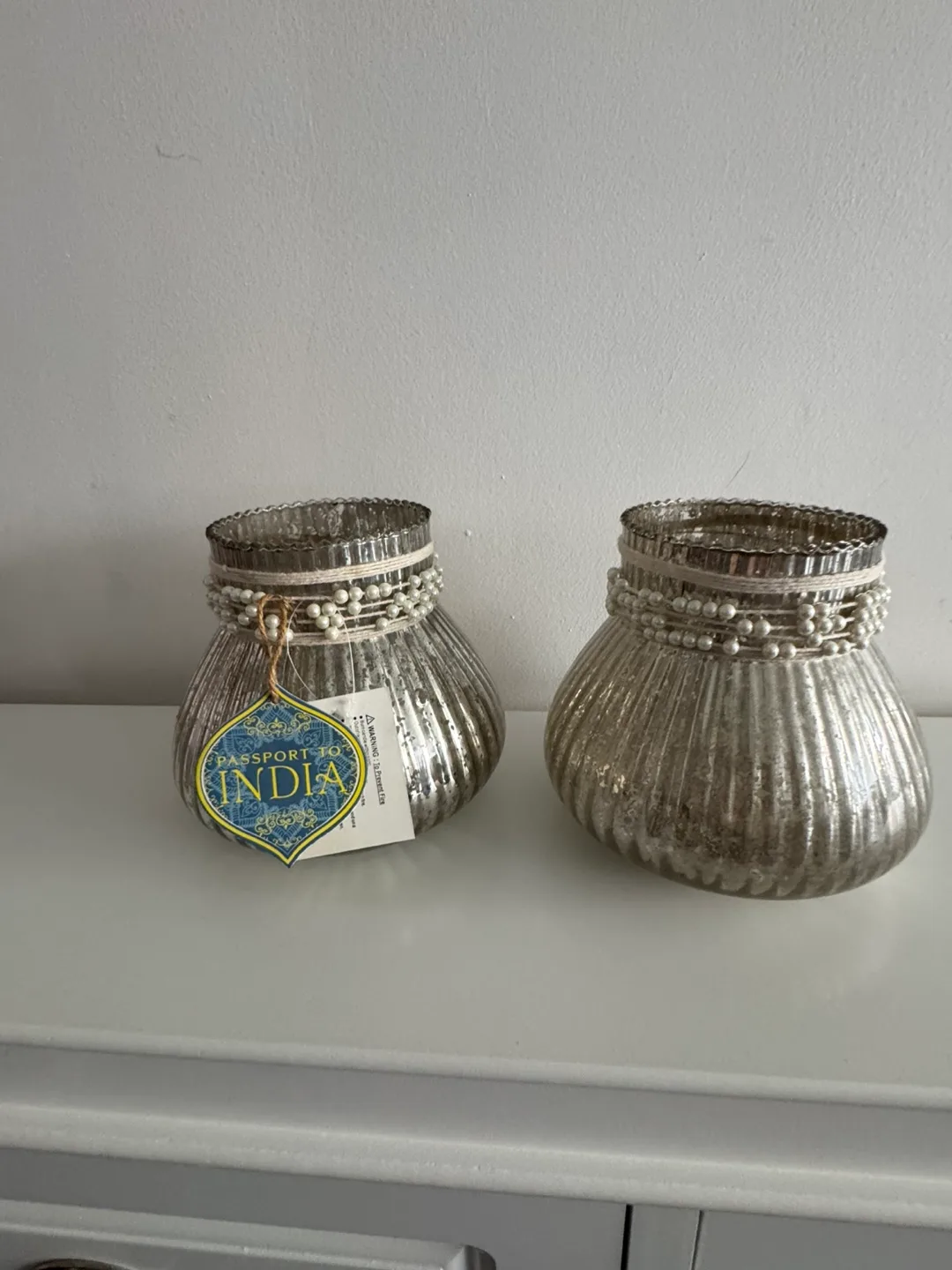 Mercury Glass Vase Set image indicator(7)