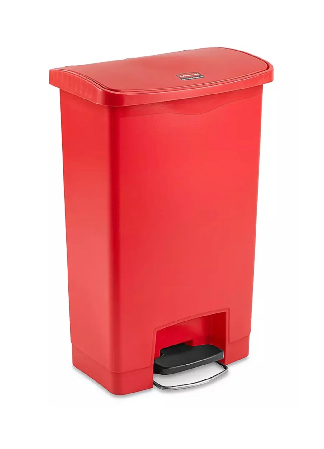 Rubbermaid Red Step-On Trash Can thumbnail