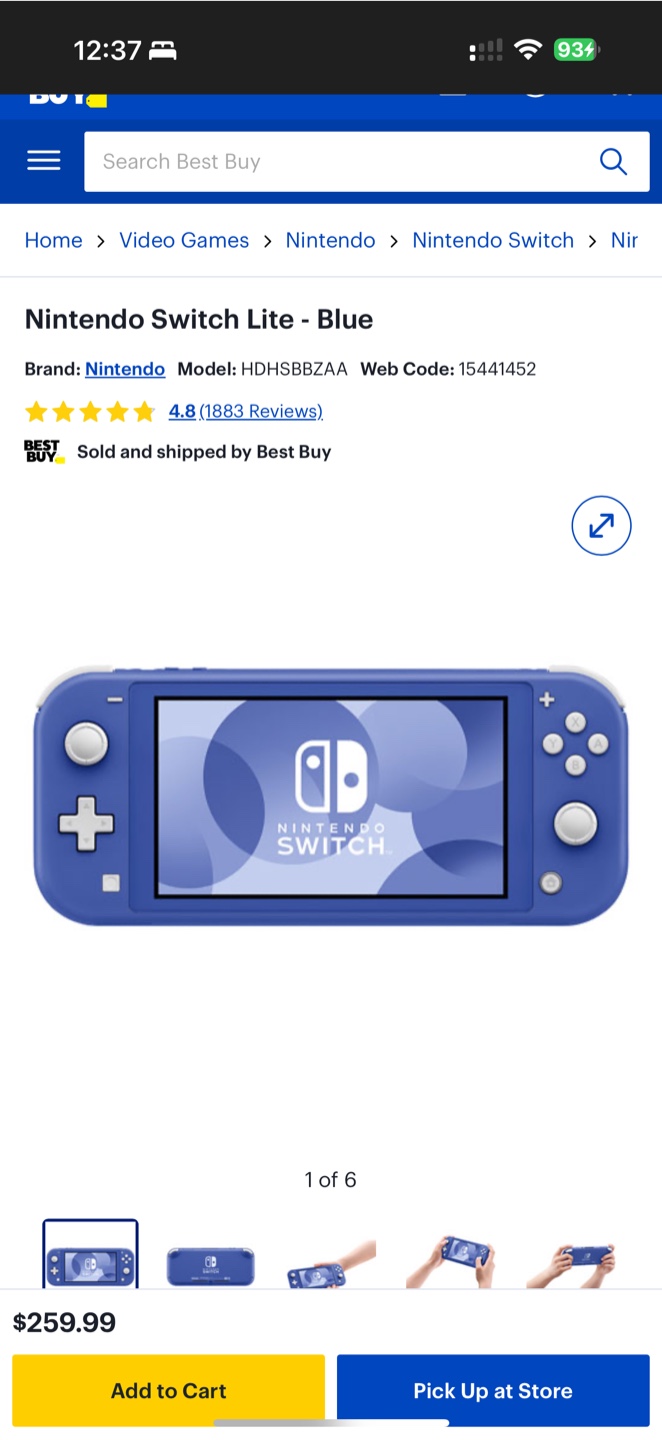 Brand new Nintendo Switch Lite and gift card $50