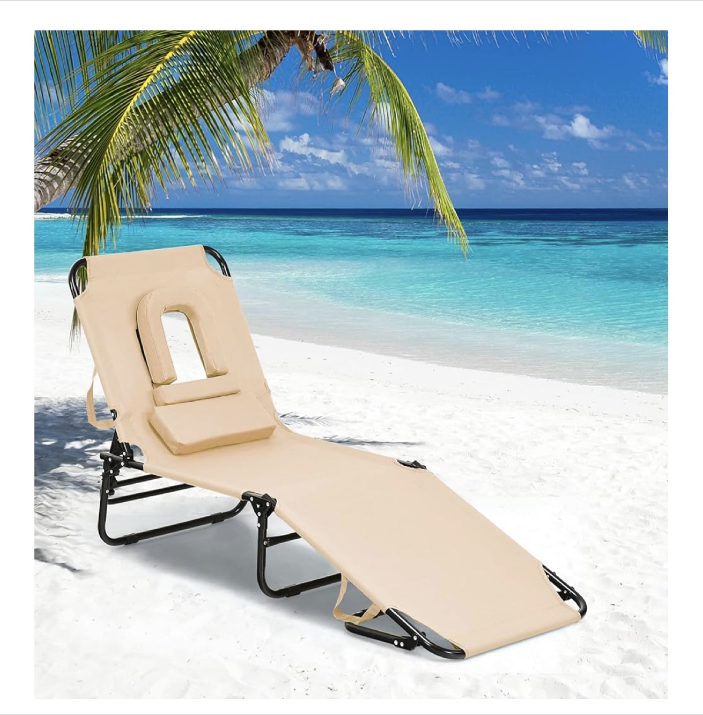 Folding Beach Lounge Chair - photo 2